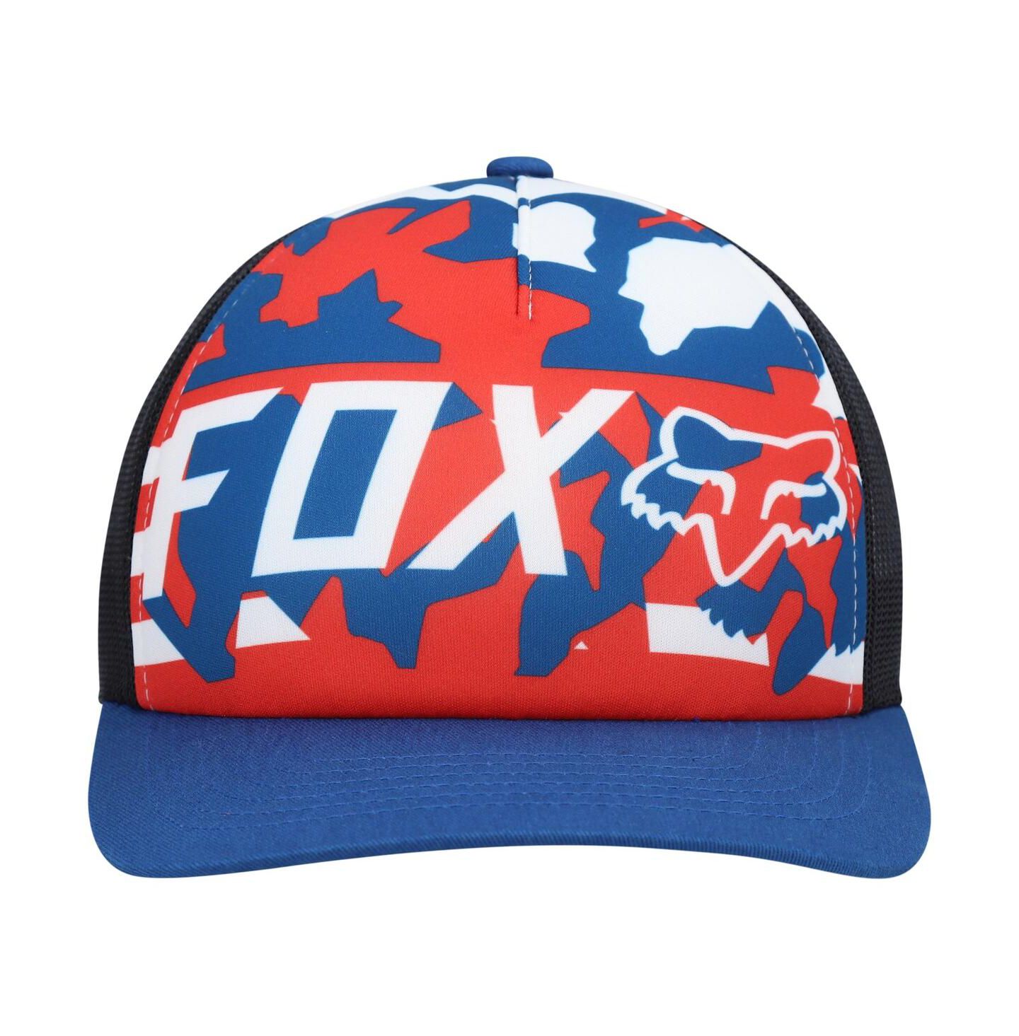 Мужская кепка Fox Royal, Black Red White and True Snapback Hat — фото 2