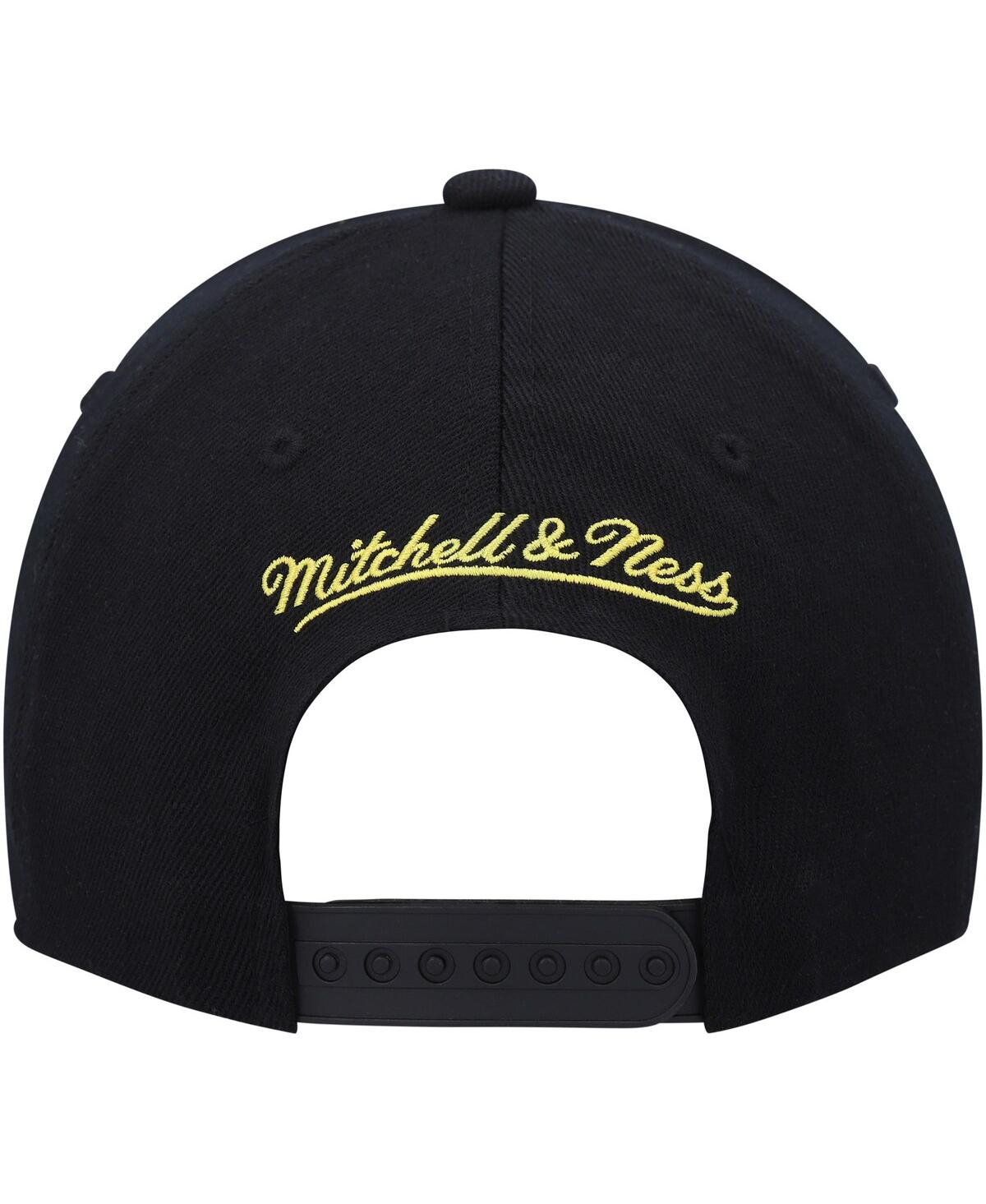 Mitchell & Ness Men's  Black, Gold Utah Jazz Mvp Team Two-tone 2.0 Stretch-snapback Hat In Black,gold
