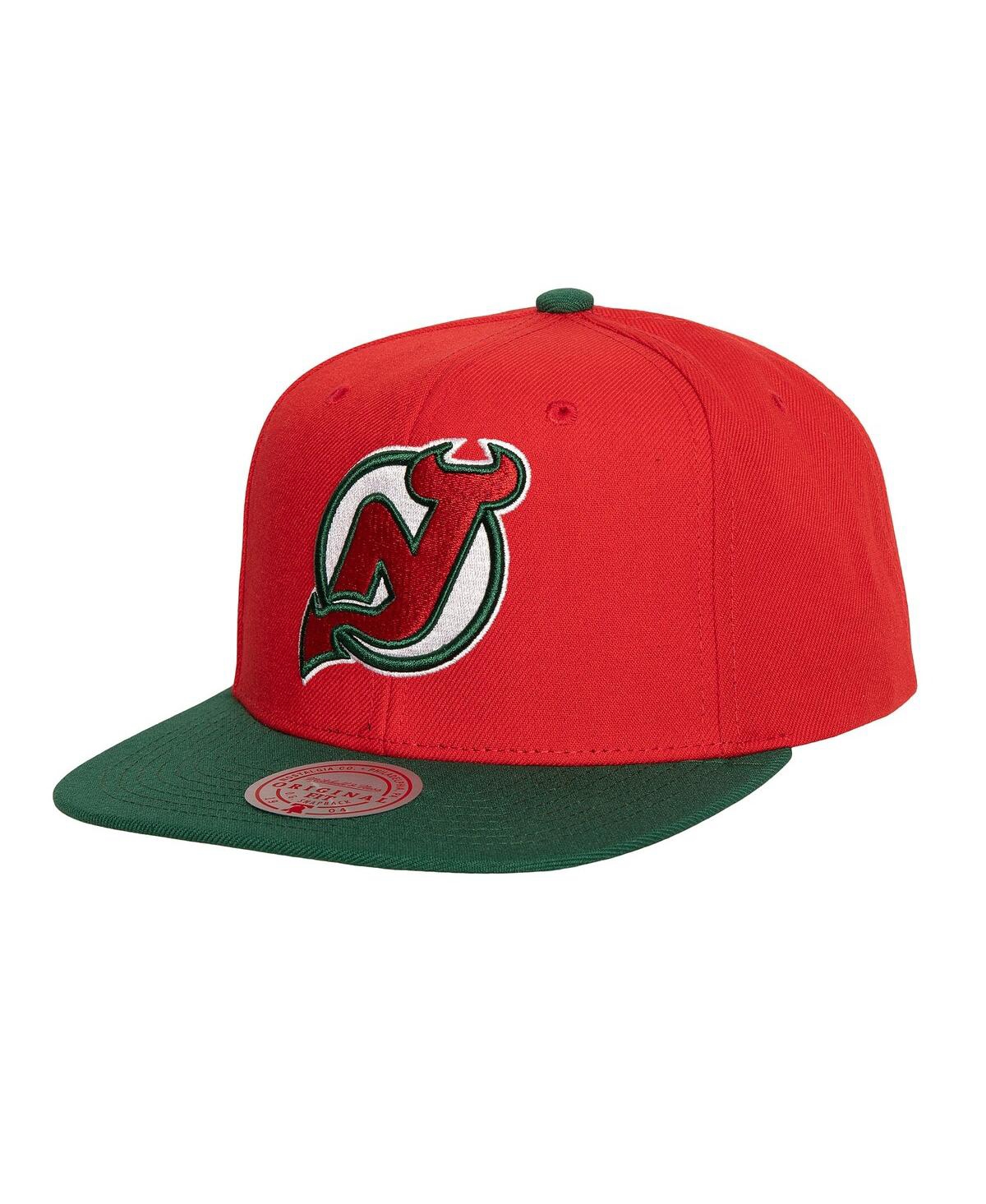 Mitchell & Ness Men's  Red New Jersey Devils Core Team Ground 2.0 Snapback Hat In Red