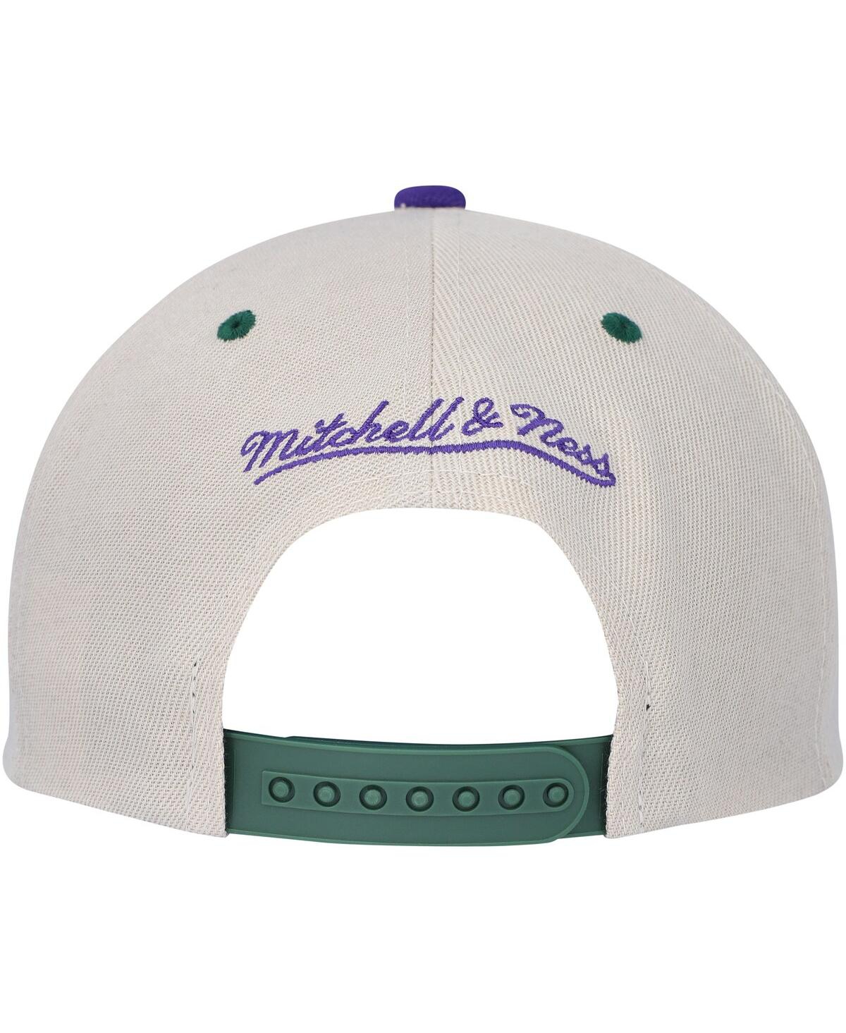 Men's Mitchell & NessMilwaukee Bucks Hardwood Classics Pop Snapback Hat - Cream