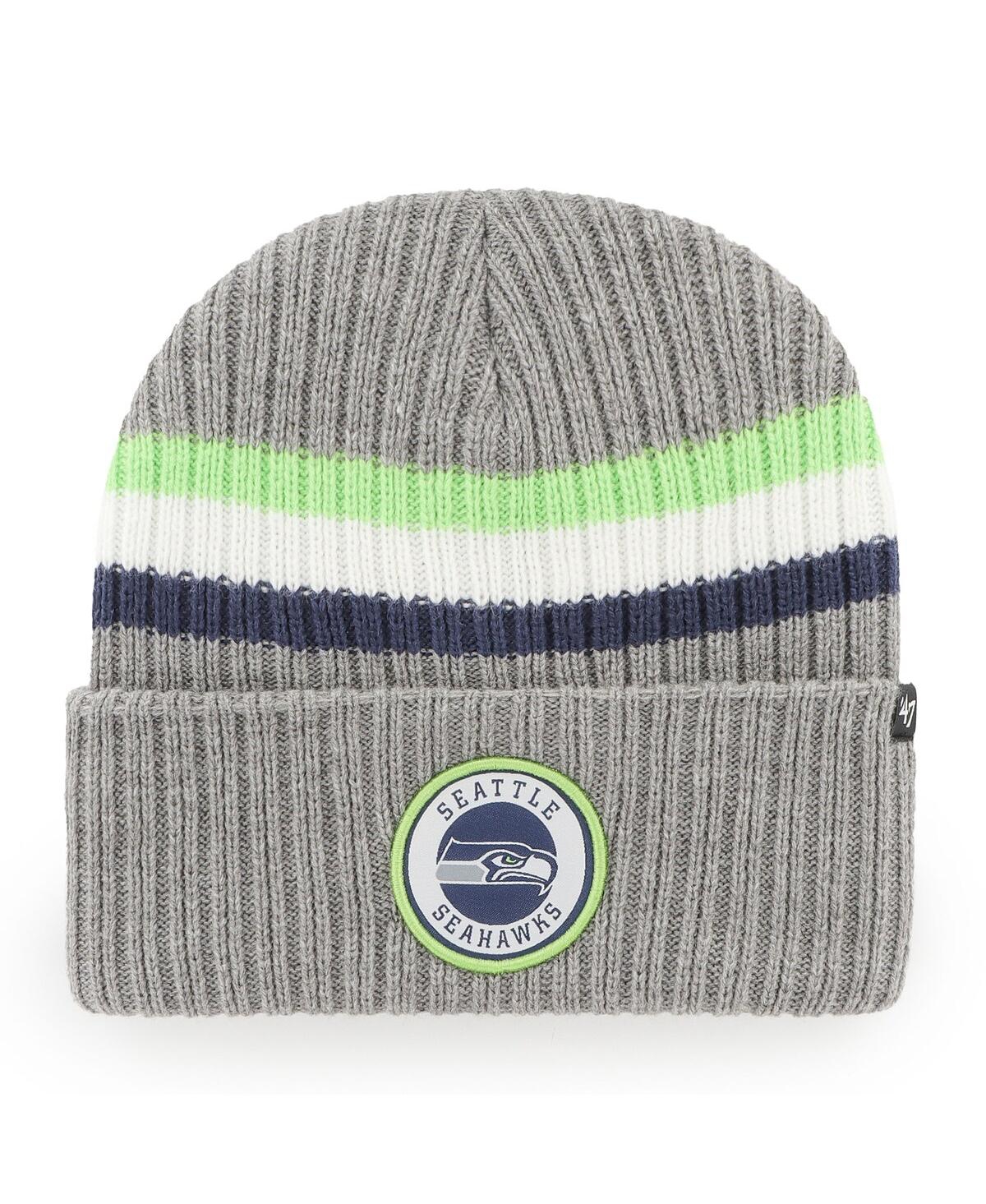 47 Brand Men's ' Gray Seattle Seahawks Highline Cuffed Knit Hat