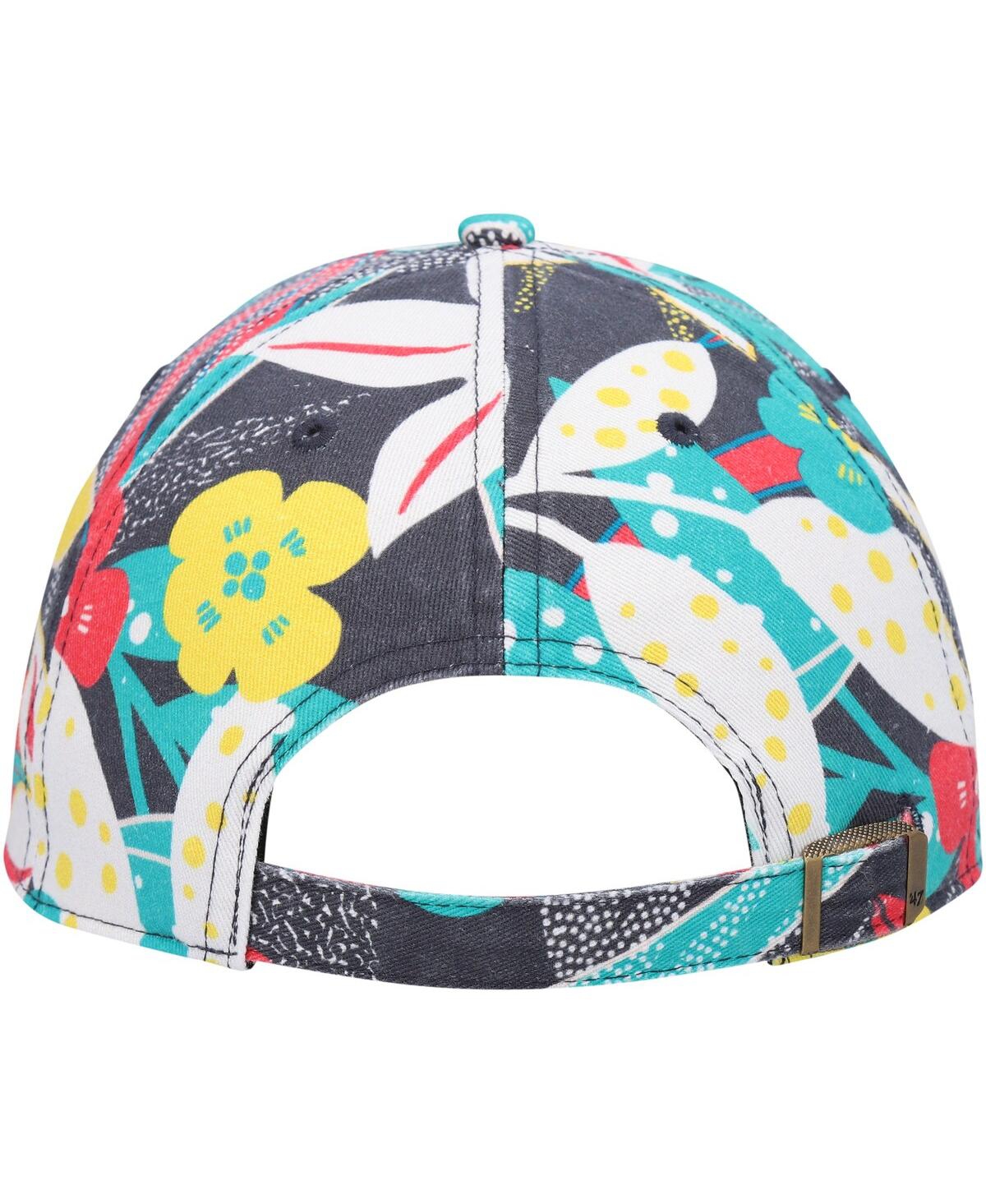 Women's '47 BrandCal Bears Plumeria Clean Up Adjustable Hat - Charcoal