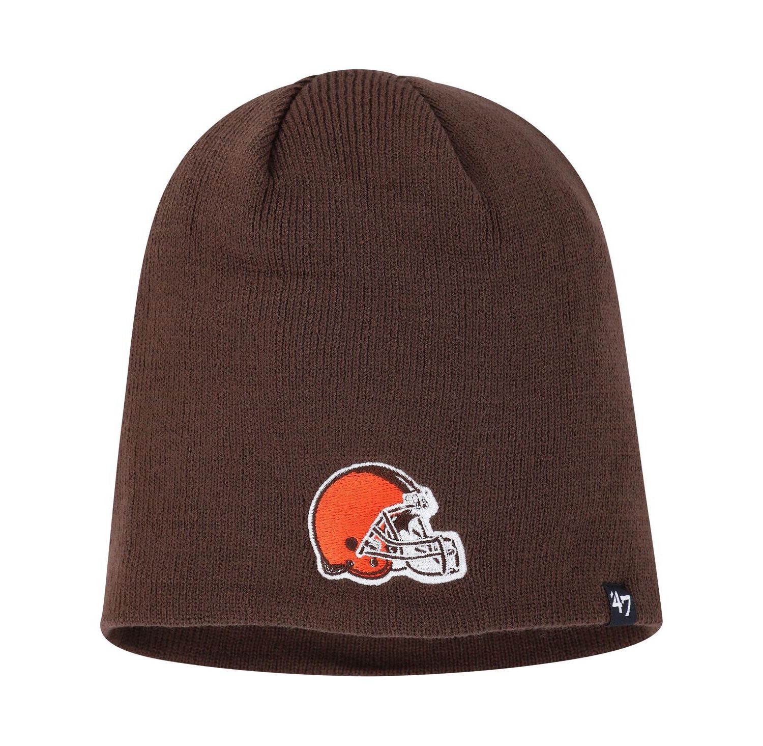 Men's Brown Cleveland Browns Primary Beanie