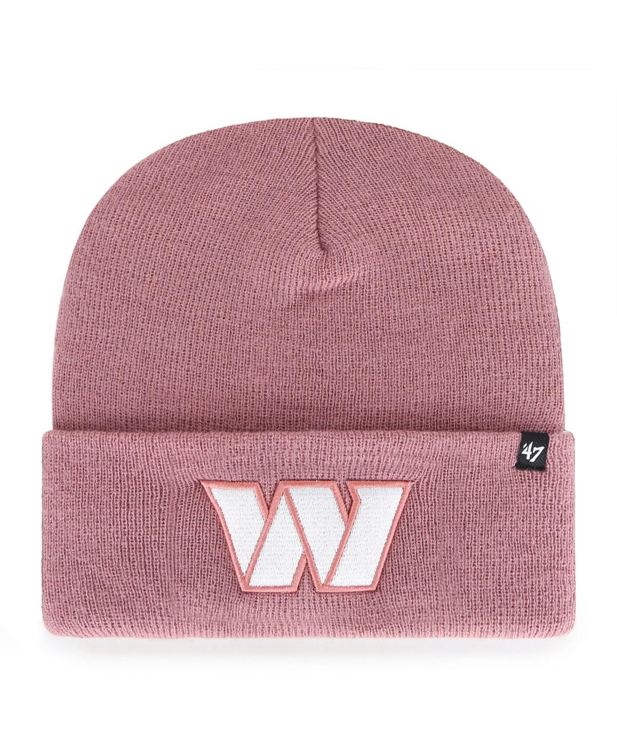 47 Brand Women's ' Pink Washington Commanders Haymaker Cuffed Knit Hat