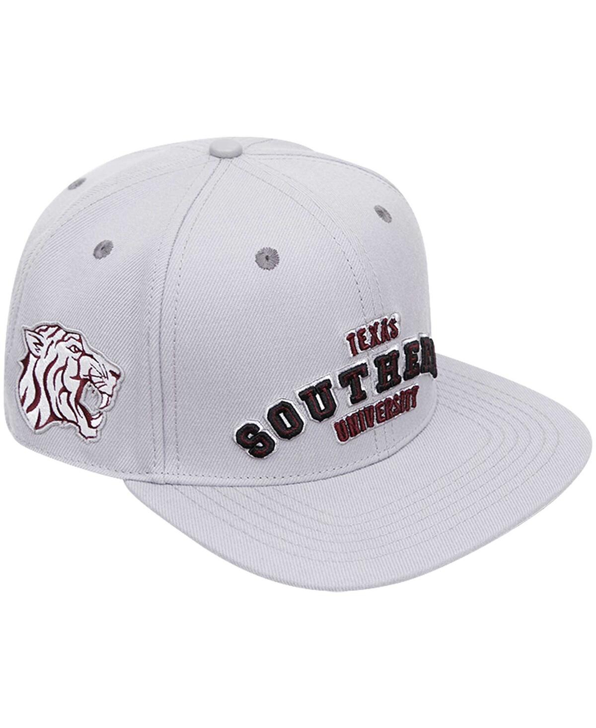 PRO STANDARD MEN'S PRO STANDARD GRAY TEXAS SOUTHERN TIGERS EVERGREEN SOUTHERN SNAPBACK HAT