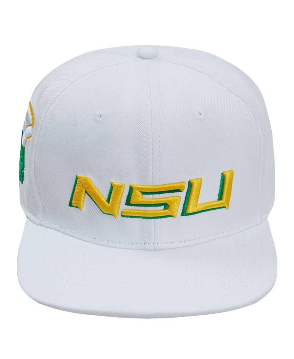 Shop Pro Standard Men's  White Norfolk State Spartans Evergreen Wool Snapback Hat