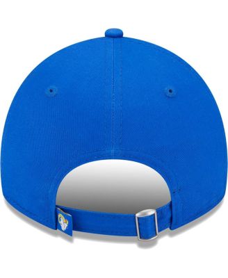 Women's Royal Los Angeles Rams Leaves 9TWENTY Adjustable Hat