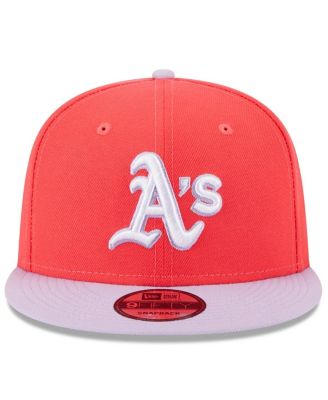 Men's Red, Purple Oakland Athletics Spring Basic Two-Tone 9FIFTY Snapback Hat