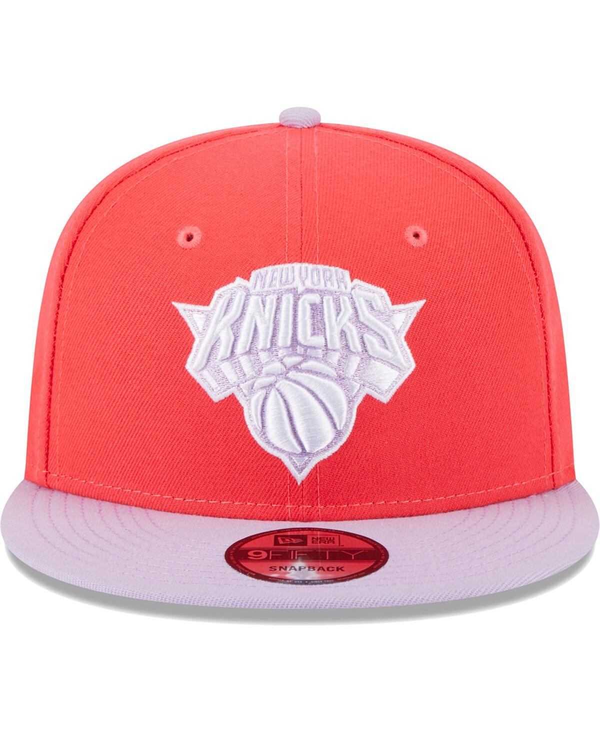 Men's New Era Lavender New York Knicks 2-Tone Color Pack 9FIFTY Snapback Hat - Lavender