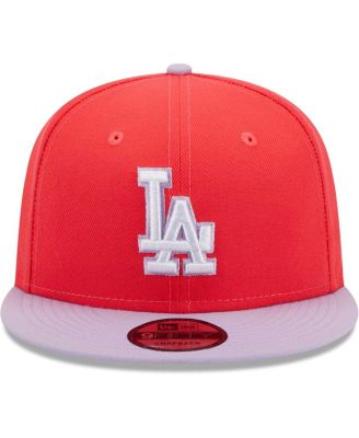 Men's Red, Purple Los Angeles Dodgers Spring Basic Two-Tone 9FIFTY Snapback Hat