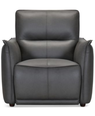 Polner 39" Leather Power Motion Chair, Created for Macy's