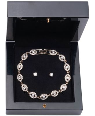 ファッション通販 安い 2-Pc. Givenchy Set Crystal & Bracelet Link Crystal & Stone 時計