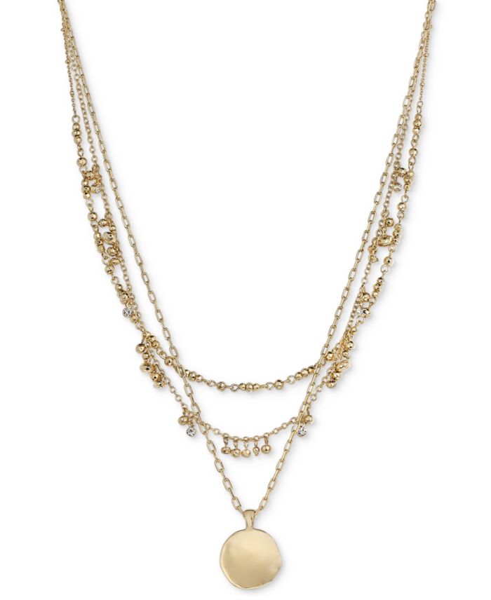 Style & Co Layered Beaded Pendant Necklace