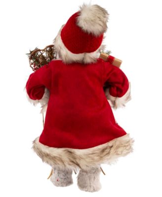 18" Santa with Gift Box and Bells