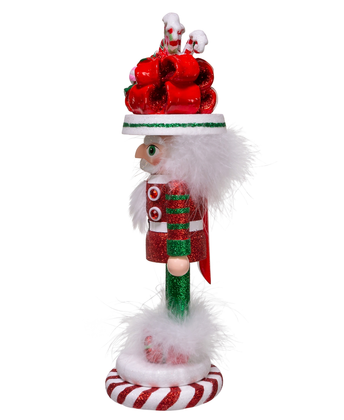 Kurt Adler 12" Hollywood Candy Soldier Nutcracker In Clear