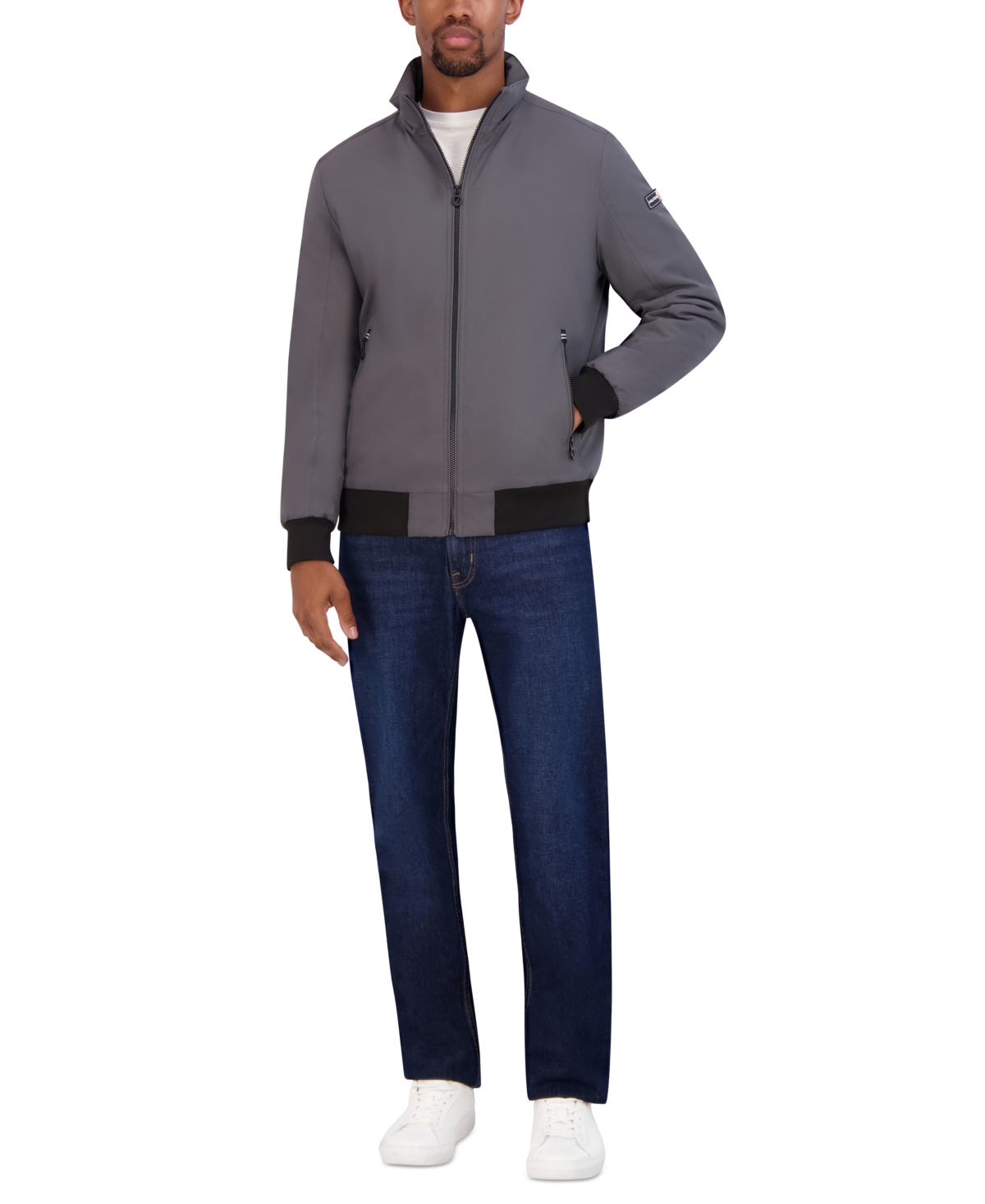 Nautica Men's Transitional Zip-Front Bomber Jacket