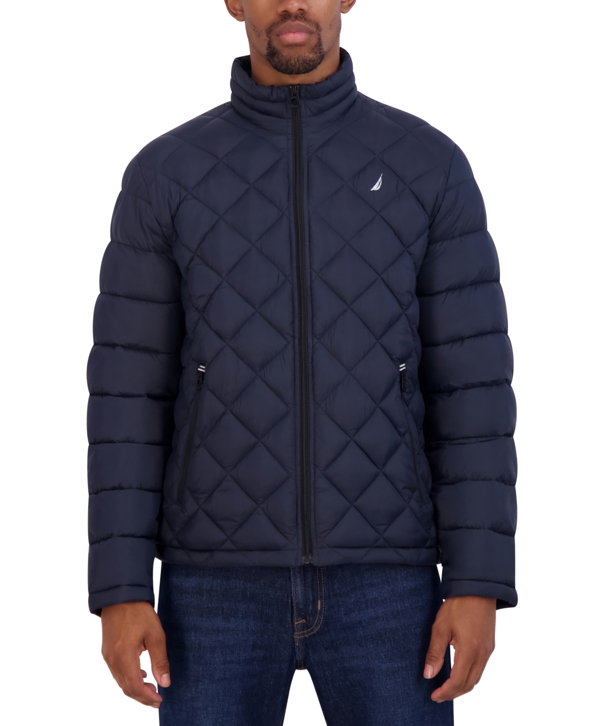 Nautica Men's Featherweight Quilted Jacket In Navy
