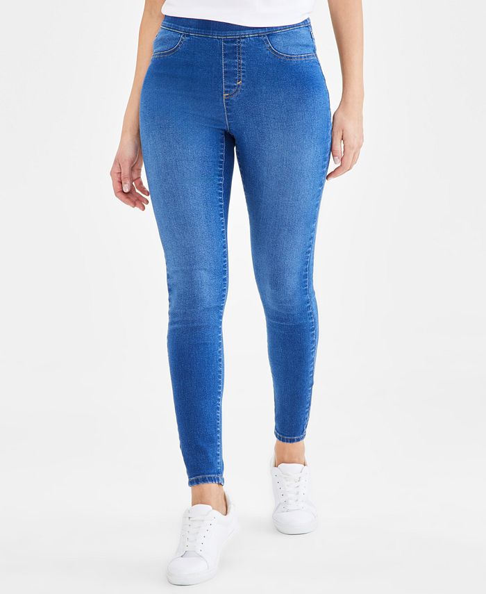 Style & Co Petite Mid-Rise Skinny-Leg Jeggings, Created for Macy's - Macy's