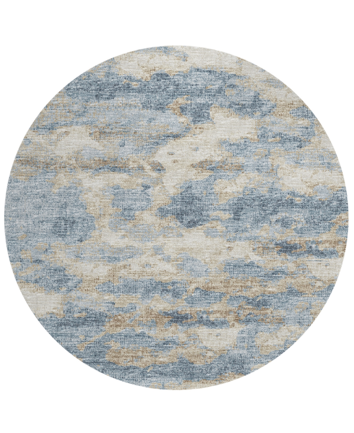 Addison Accord Outdoor Washable AAC36 8' x 8' Round Area Rug - Blue