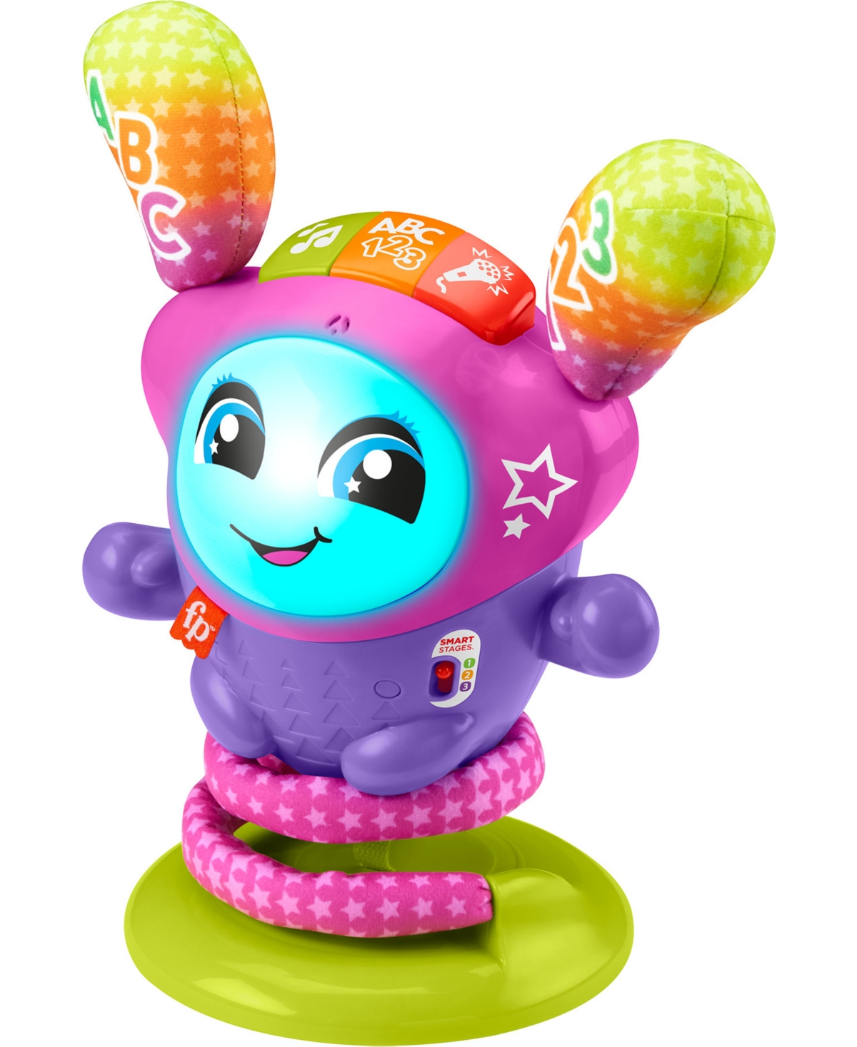 Fisher Price Dj Bouncin' Star, Baby Learning Toy With Music Lights And Bouncing Action In Multi-color