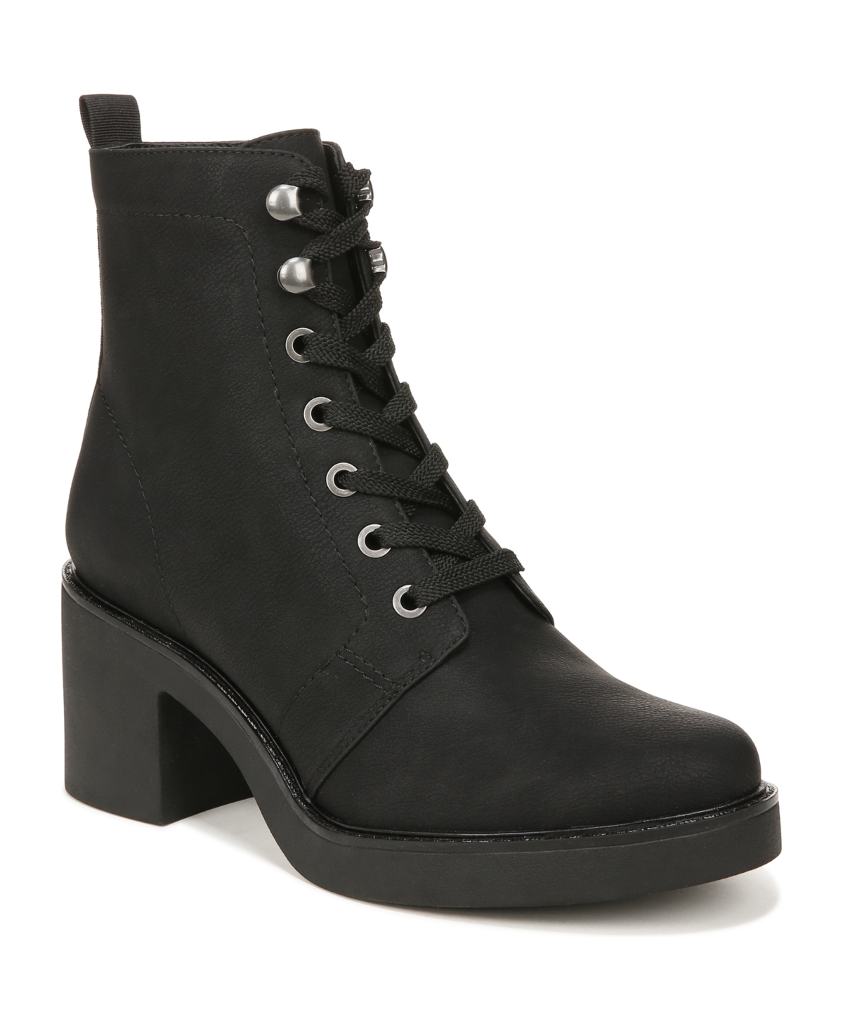 Rhodes Booties - Black Faux Leather