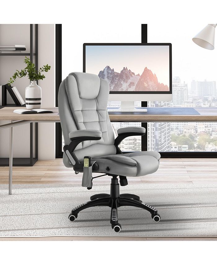 Vinsetto 6 Vibrating Massage Office Chair, 5 Modes High Back Executive