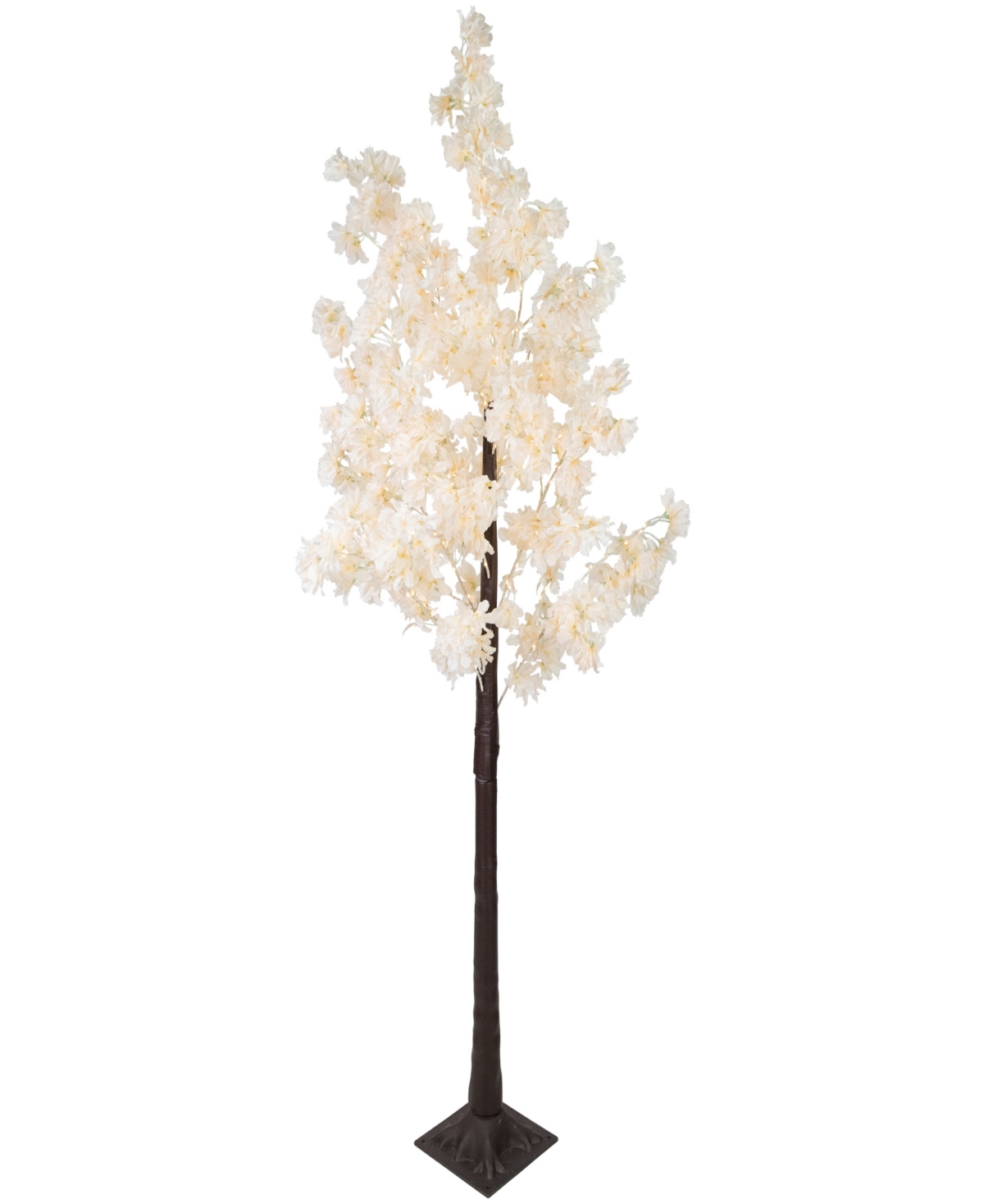 Northlight 6' Light Emitting Diode (led) Lighted Floral Artificial Tree Warm Lights In White