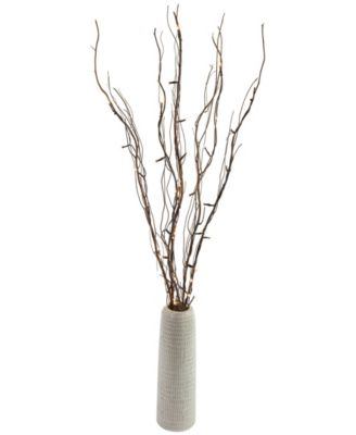 39" Light Emitting Diode (LED) Lighted Natural Branch Bundle Christmas Decoration Warm Lights