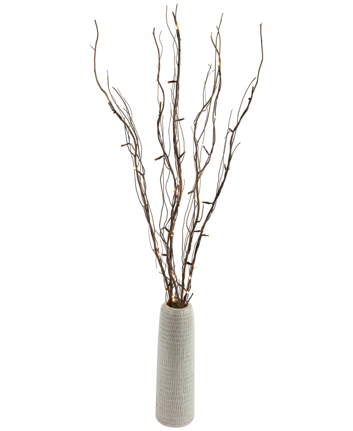 Northlight 39" Light Emitting Diode (led) Lighted Natural Branch Bundle Christmas Decoration Warm Lights In Brown