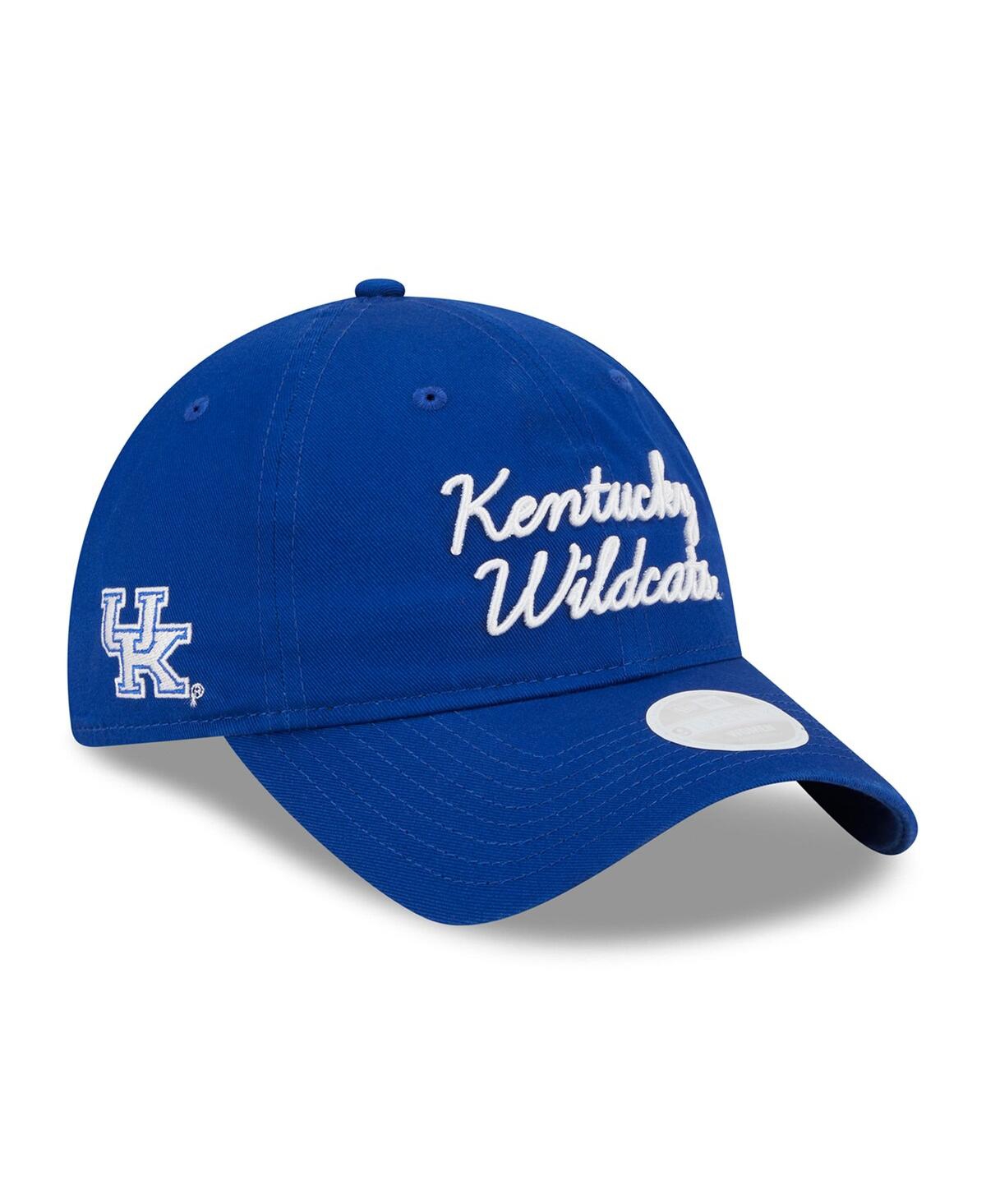 New Era Women's  Royal Kentucky Wildcats Script 9twenty Adjustable Hat