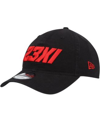 Men's New Era Black 23XI Racing Enzyme Washed 9TWENTY Adjustable Hat ...