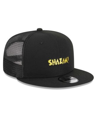 Men's Black Shazam! Trucker 9FIFTY Snapback Hat