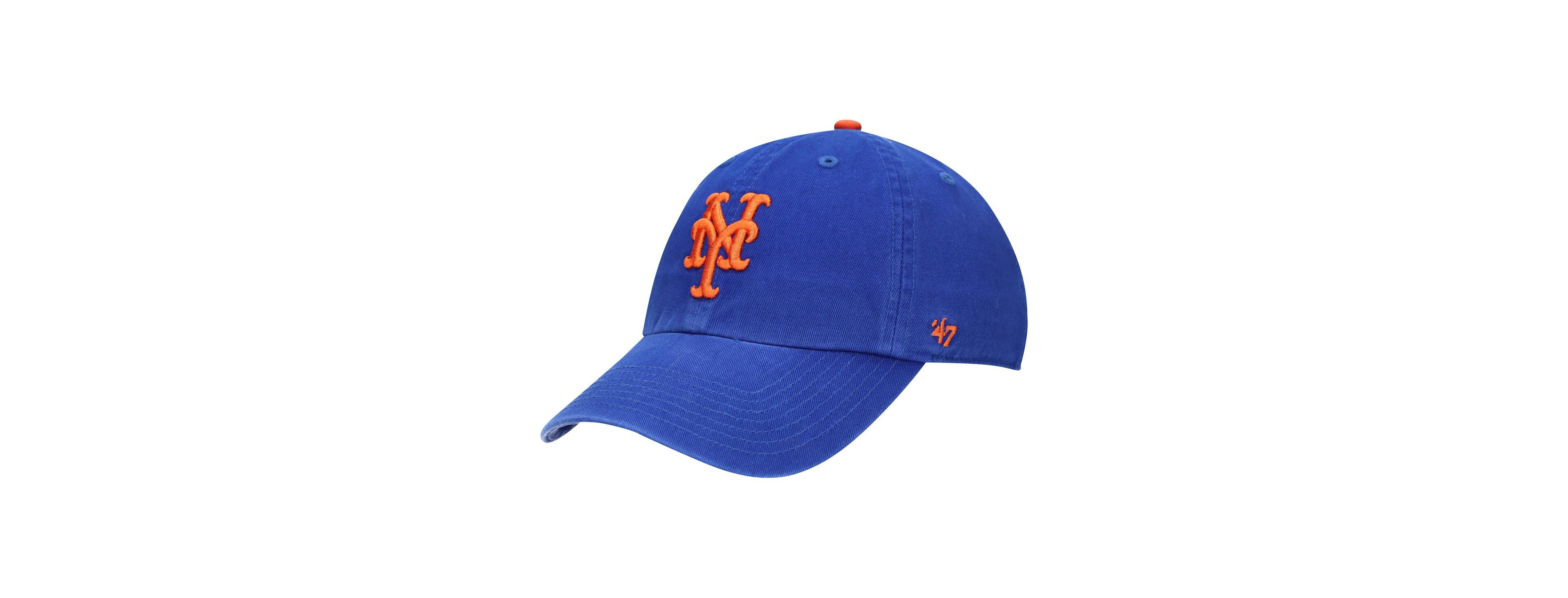 Youth Boys and Girls '47 Brand Royal New York Mets Team Logo Clean Up Adjustable Hat