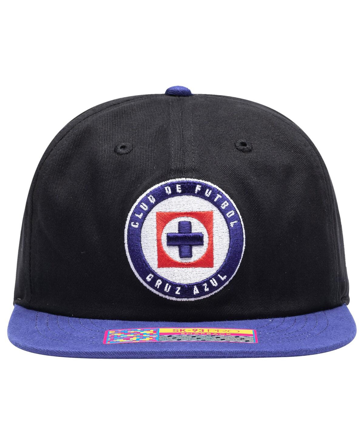 Shop Fan Ink Men's Black Cruz Azul Swingman Snapback Hat