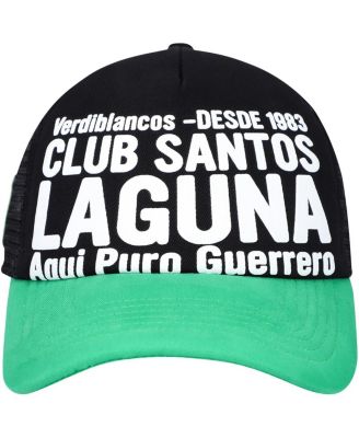 Men's Black Santos FC Club Gold Adjustable Hat