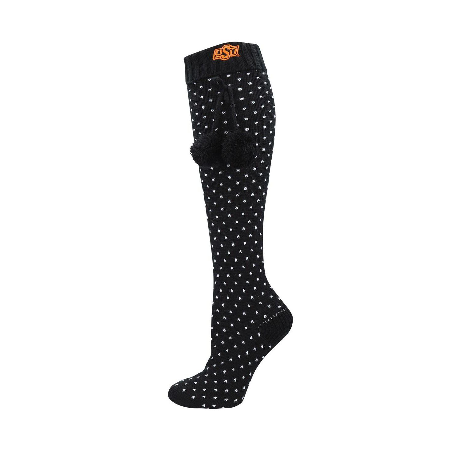 Women's Black Oklahoma State Cowboys Knee High Socks