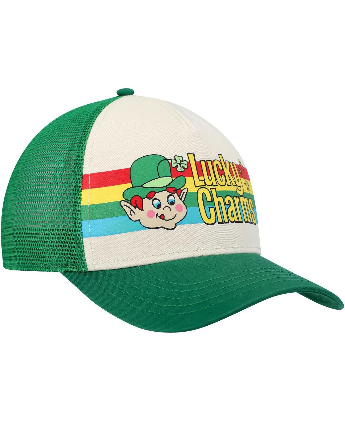 AMERICAN NEEDLE MEN'S AMERICAN NEEDLE CREAM, GREEN LUCKY CHARMS SINCLAIR SNAPBACK HAT 