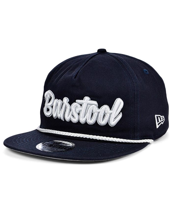 New Era Men's Navy, White Barstool Sports Script Golfer Snapback ...