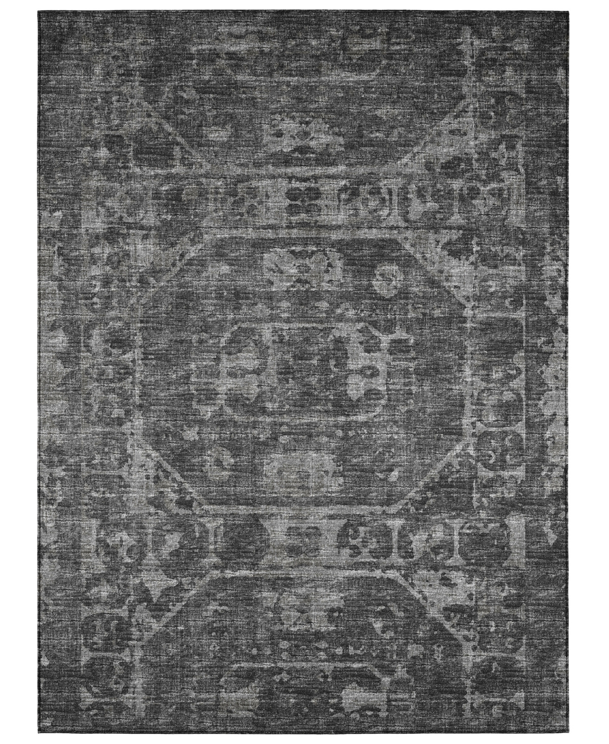 Addison Othello Outdoor Washable AOT32 8' x 10' Area Rug - Black