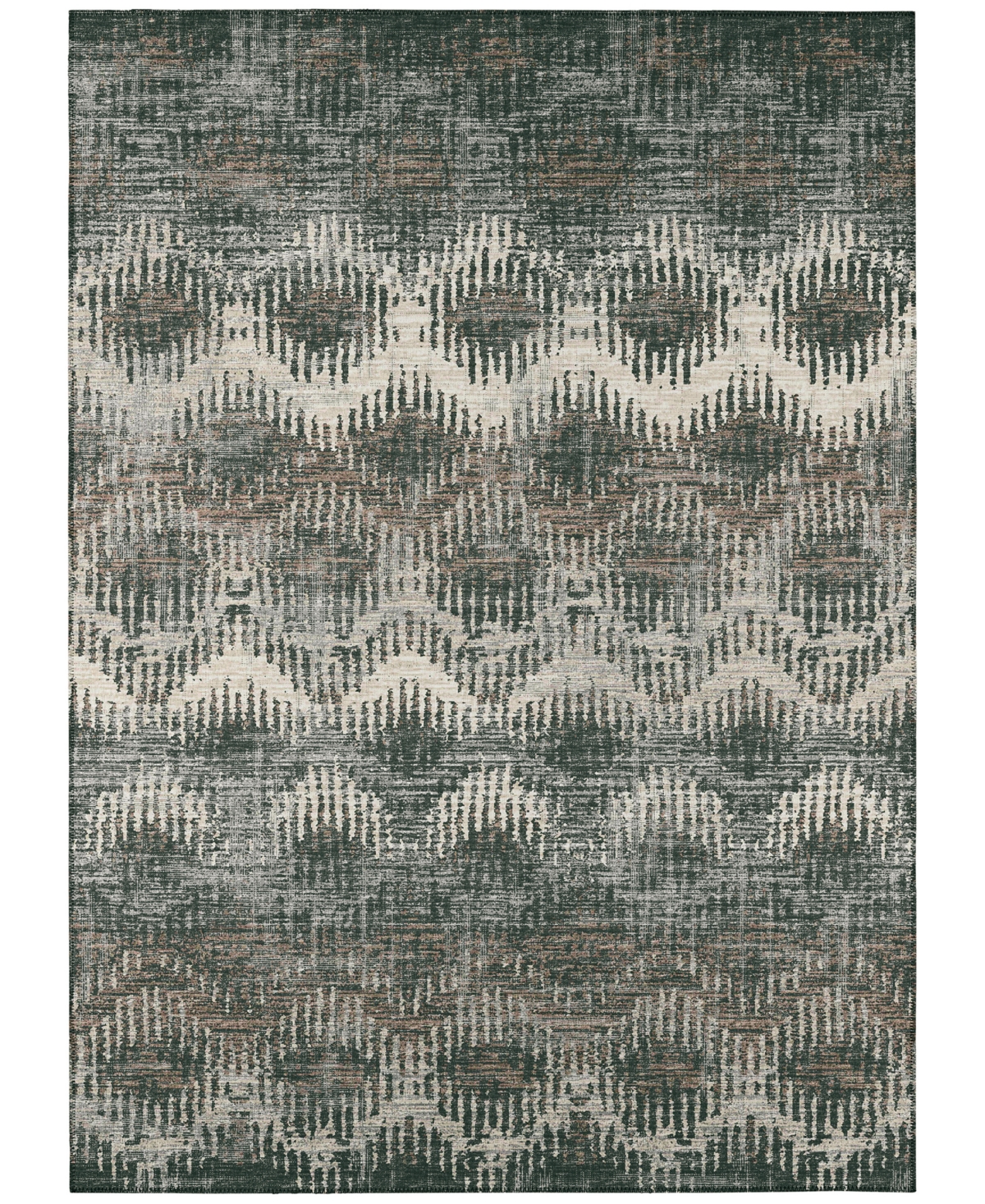 Addison Bravado Outdoor Washable ABV39 8' x 10' Area Rug - Onyx