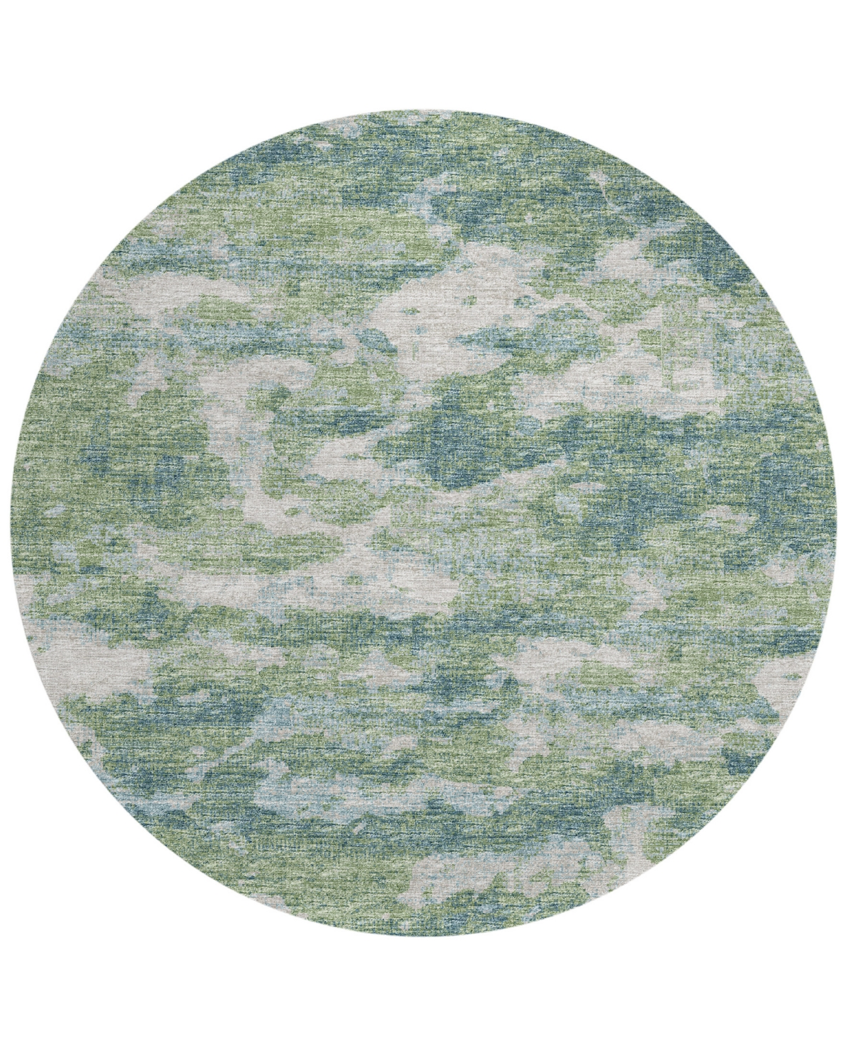 Addison Accord Outdoor Washable AAC36 8' x 8' Round Area Rug - Green