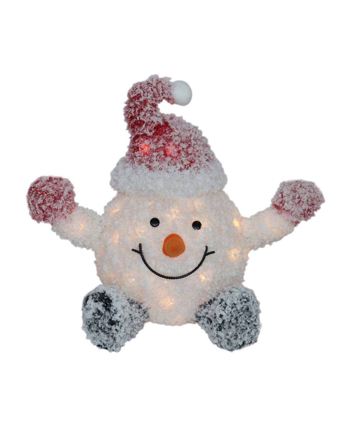 Seasonal Snow Baby With Santa Hat Pre-lit In Multi
