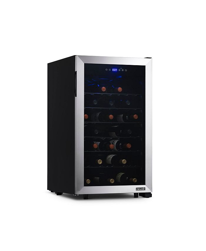 Newair Freestanding 50 Bottle Compressor Wine Fridge in Stainless Steel