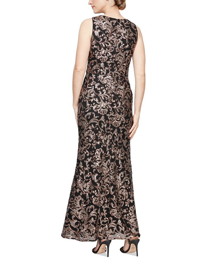 Embellished lace gown alex evenings online