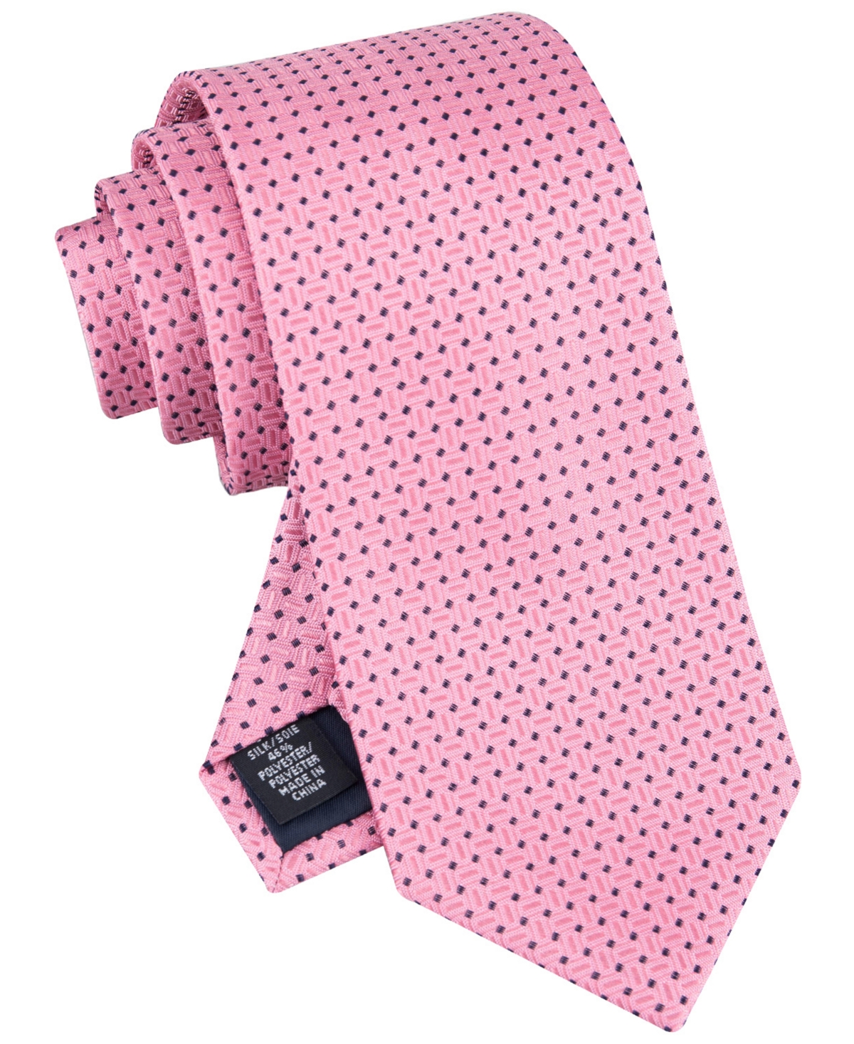 Tommy Hilfiger Men's Natte Grid Tie In Pink