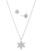 Macy's 2024 snowflake necklace