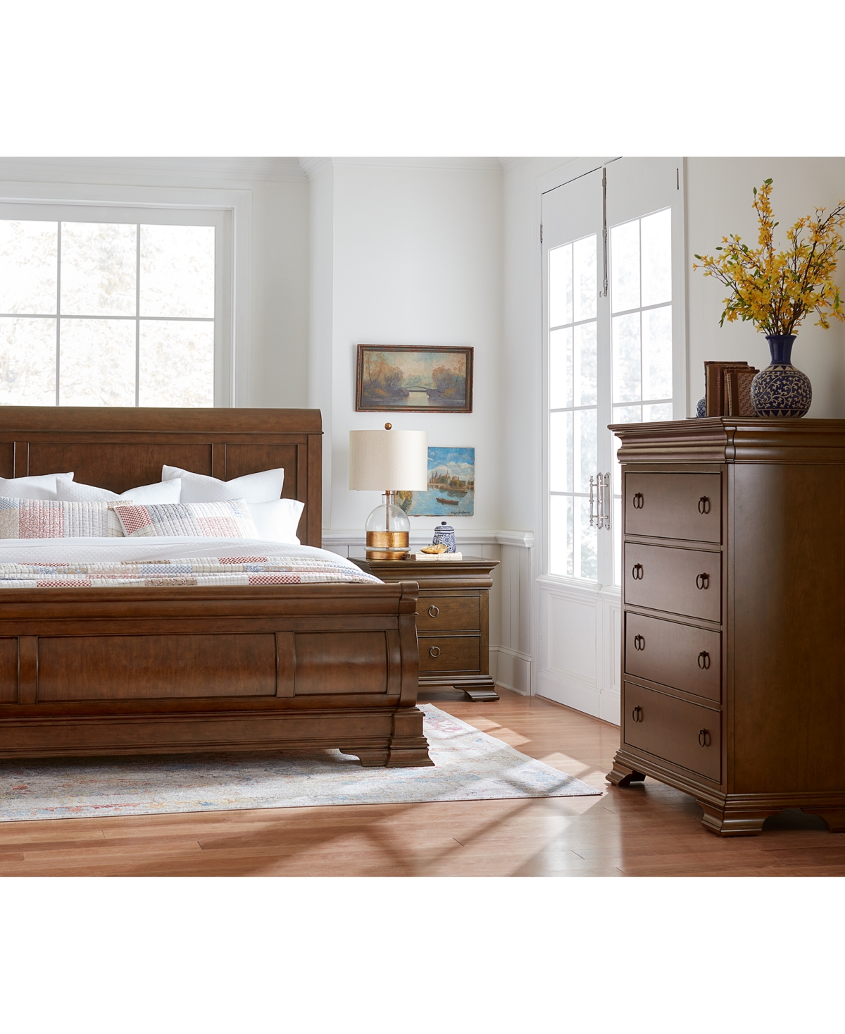 Macy's Nelman King Bed 3pc Set (bed, Chest, Nightstand) In No Color
