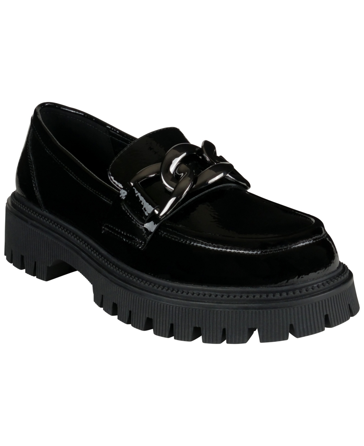 Gc Shoes Women's Vita Slip-on Buckle Platform Loafers In Black