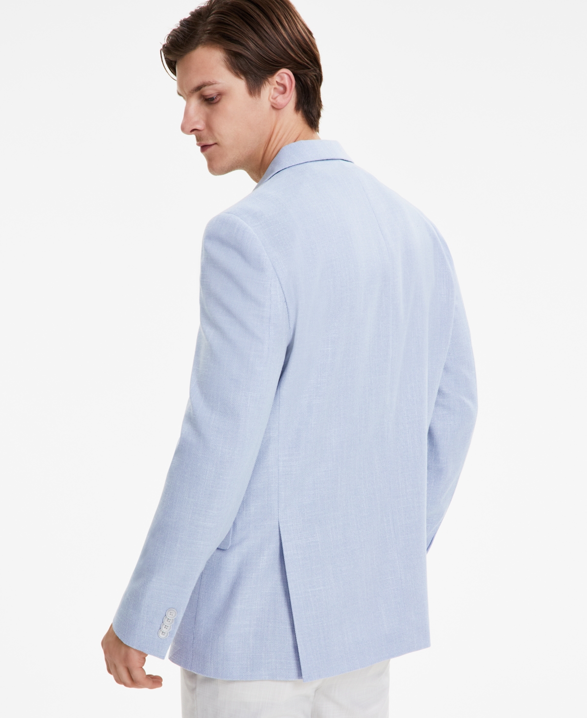 Tommy Hilfiger Men's Blue Solid Modern-Fit Sport Coat