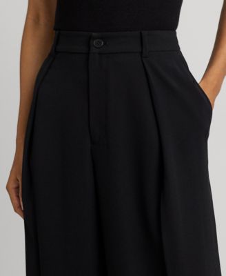 Women's Double-Faced Georgette Wide-Leg Pants